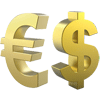 Монеты Евро и США / Euro coins and the U.S.