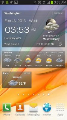 Погода и часы виджет / Android Weather & Clock Widget