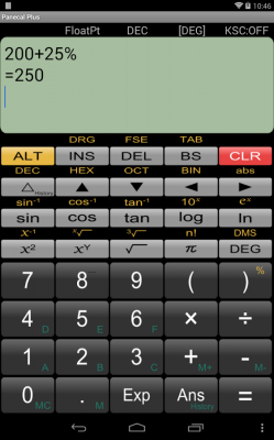 Panecal Scientific calculator