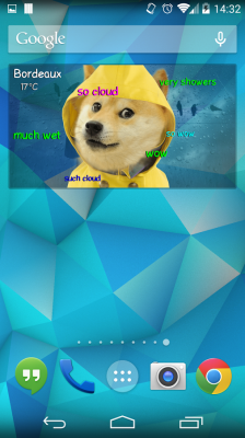 Doge Weather Widget