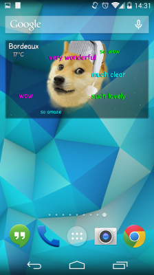 Doge Weather Widget