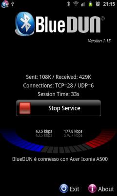 BlueVPN [DUN client] ICS