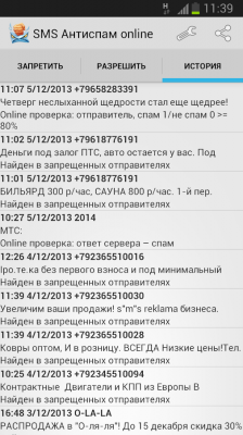 SMS Антиспам online