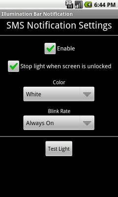 Illumination Bar Notification
