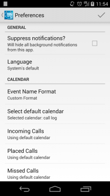 Call Log Calendar