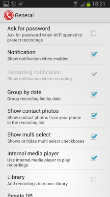 Запись звонков ACR / Call Recorder - ACR