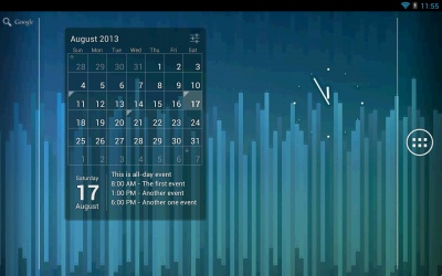 Виджет Календарь / Calendar widget