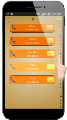 3D contact list