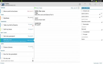 Tasks & Notes for MS Exchange