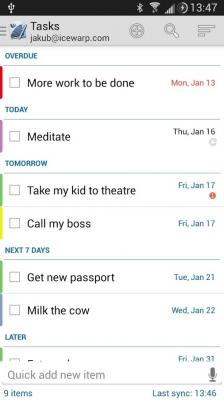 Tasks & Notes for MS Exchange