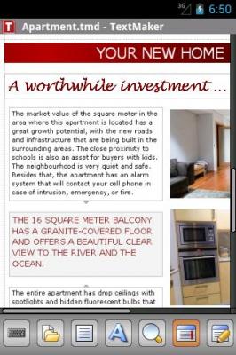 Office 2012: TextMaker Mobile