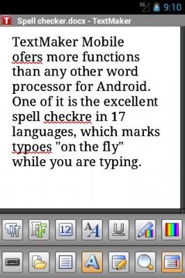 Office 2012: TextMaker Mobile