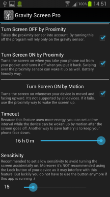Gravity Screen Off
