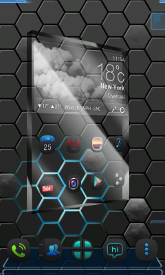 Next honeycomb live wallpaper