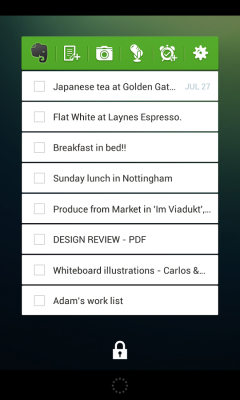 Evernote Widget