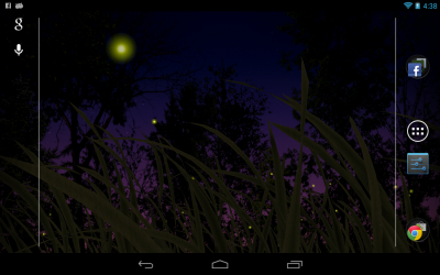 Живые обои: Светлячки / Fireflies Live Wallpaper