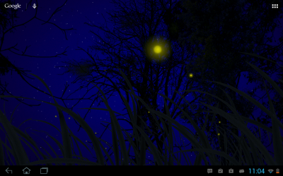 Живые обои: Светлячки / Fireflies Live Wallpaper