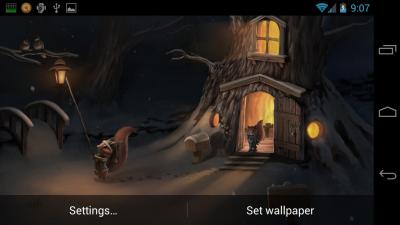 Живые обои: Первый снег / The First Snow Live Wallpaper