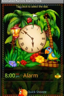 Animated Parrots Alarm Clock