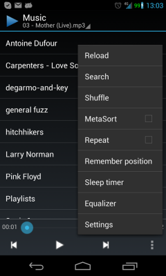 Clean Music Player