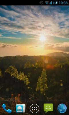 Живые обои: Солнечный горы / Sunny Mountain Live Wallpaper