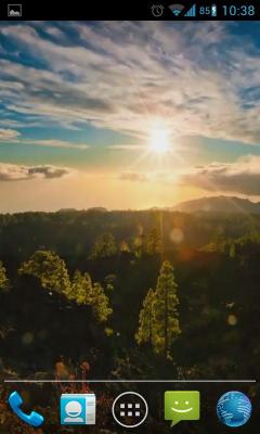 Живые обои: Солнечный горы / Sunny Mountain Live Wallpaper