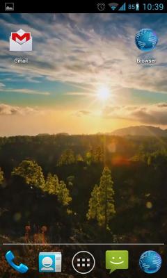 Живые обои: Солнечный горы / Sunny Mountain Live Wallpaper