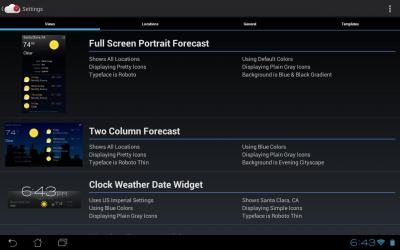 Recast Weather and Widgets
