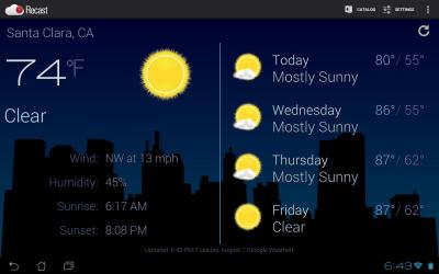 Recast Weather and Widgets