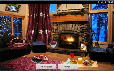 Живые обои: Романтический Камин / Romantic Fireplace LWP