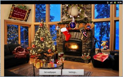Живые обои: Рождественский камин / Christmas Fireplace LWP