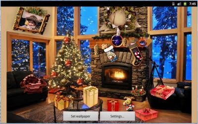 Живые обои: Рождественский камин / Christmas Fireplace LWP