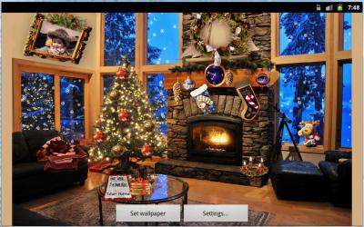 Живые обои: Рождественский камин / Christmas Fireplace LWP