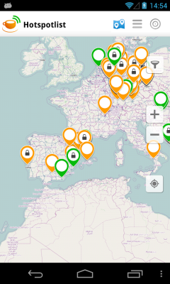 Hotspotlist - Бесплатный WiFi