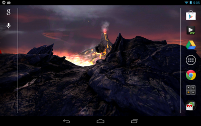 Живые обои: Вулкан / Volcano 3D Live Wallpaper