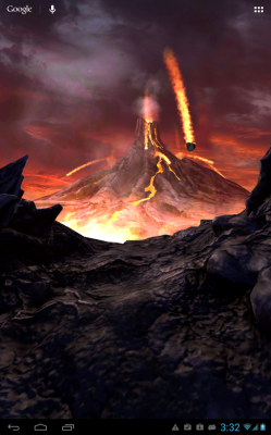 Живые обои: Вулкан / Volcano 3D Live Wallpaper