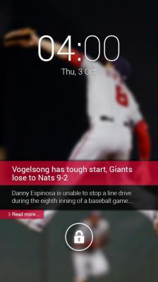 Homebase Lock Screen