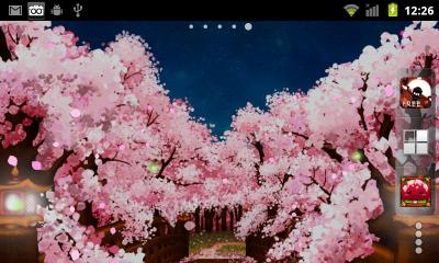 Живые обои: Сакуры / Sakura's Bridge Live Wallpaper