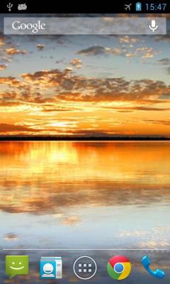 Закат Озеро живые обои / Sunset Lake Live Wallpaper (Wasabi)