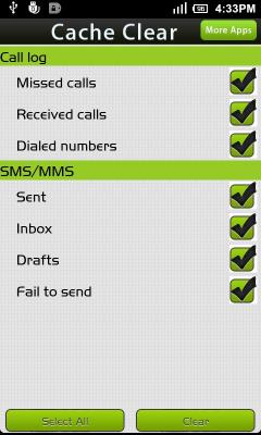 Очистка кэш / Cache Clear