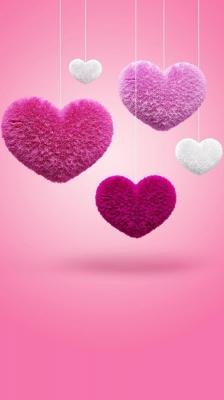 Живые Обои: Пушистые Сердца / Fluffy Hearts Live Wallpaper