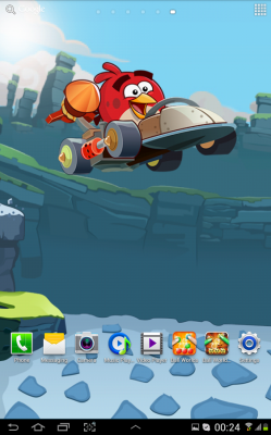 Параллакс обои: Angry Birds Go