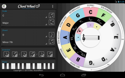 Chord Wheel : Circle of 5ths