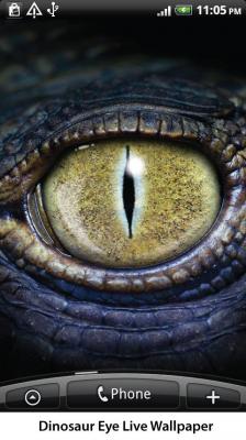 Живые Обои: Глаз динозавра / Dinosaur Eye Live Wallpaper