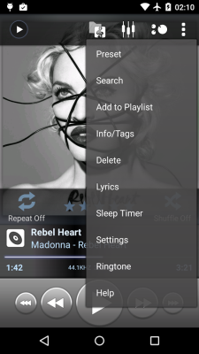 Poweramp - пробная версия