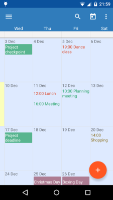 Touch Calendar