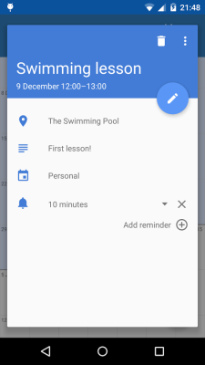 Touch Calendar