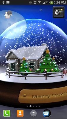 3D Christmas Advent Snow Globe