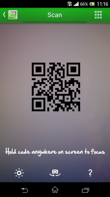QR Droid Code Scanner