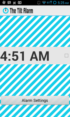 The Tilt Alarm Clock